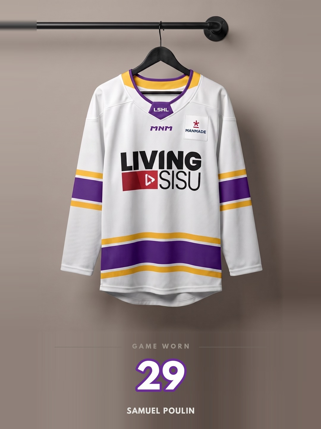 LSHL 2026 Game Worn Jersey White 29