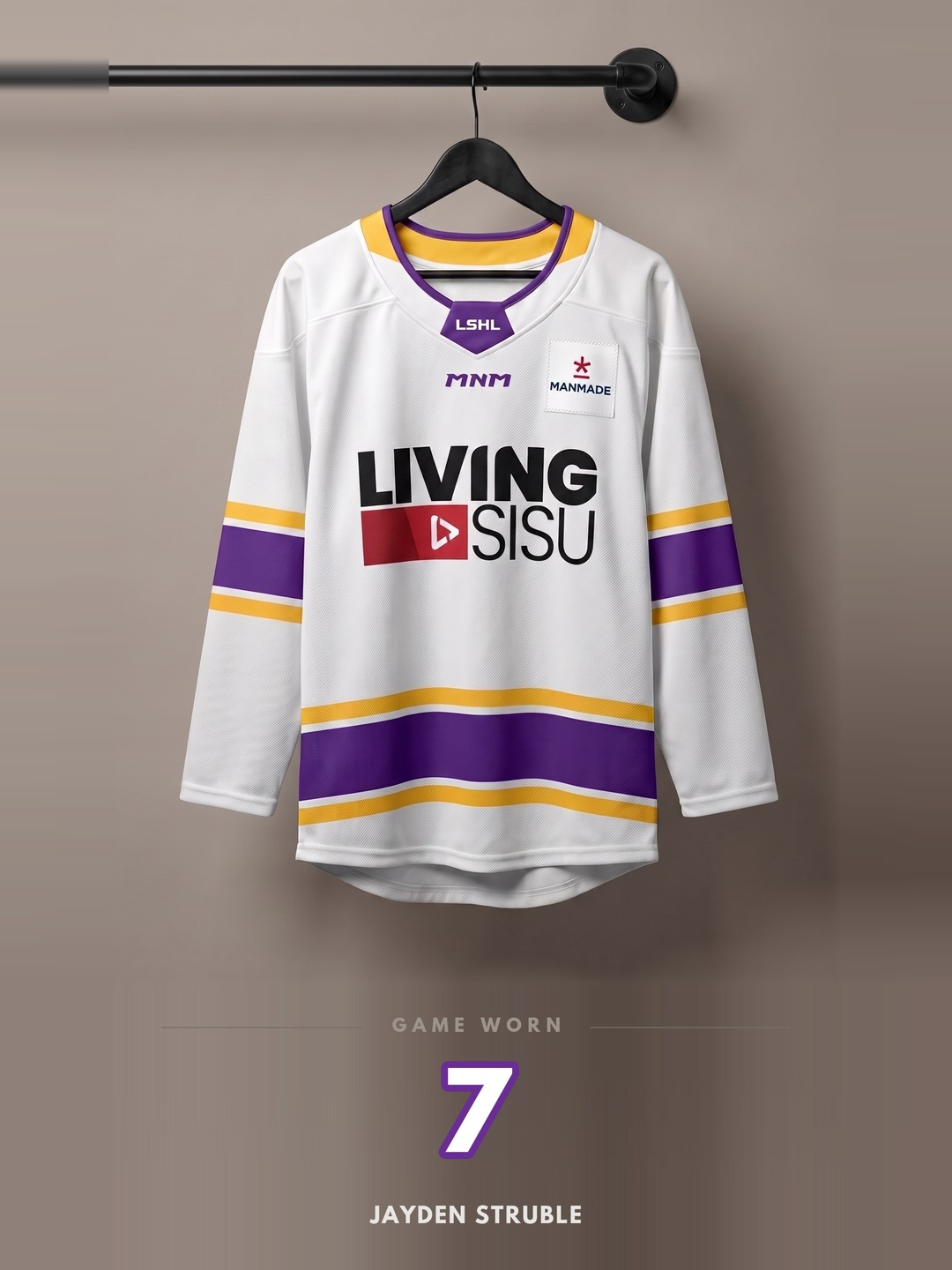 LSHL 2026 Game Worn Jersey White 7