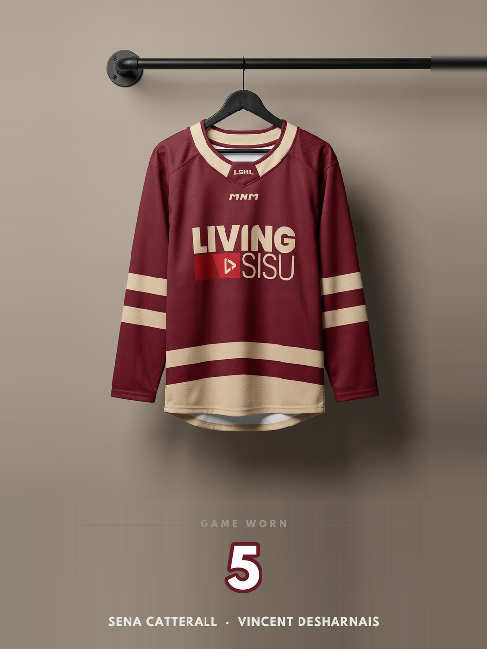 Chandail porté en match LSHL 2026 - Bourgogne #5