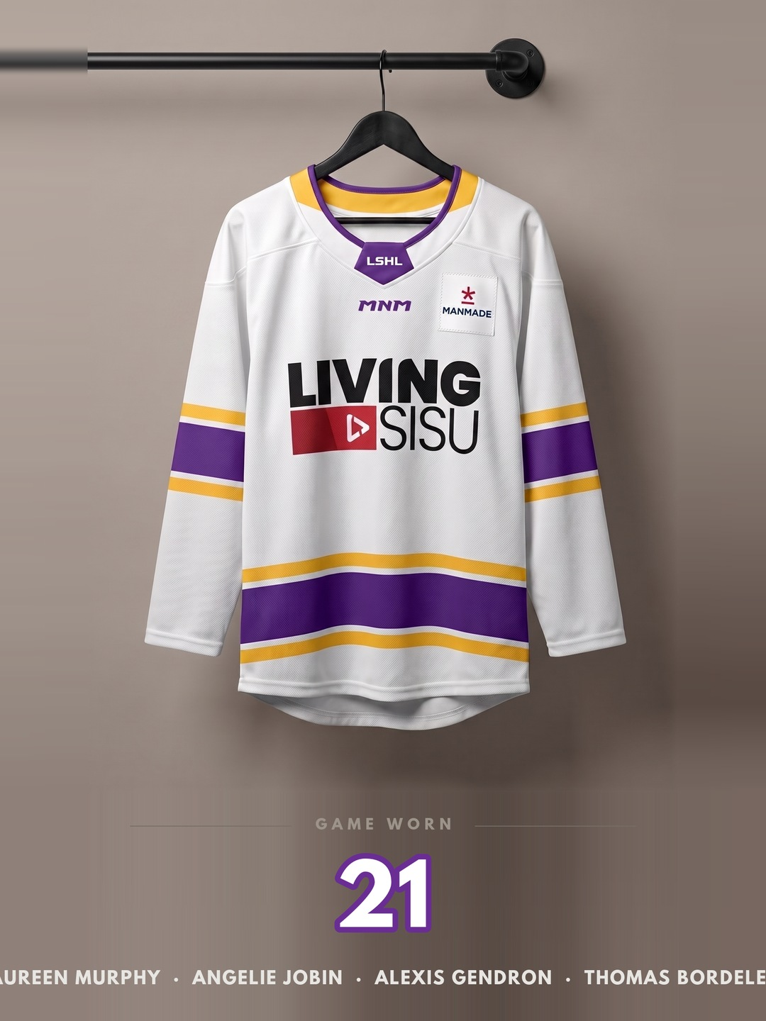 LSHL 2026 Game Worn Jersey White 21