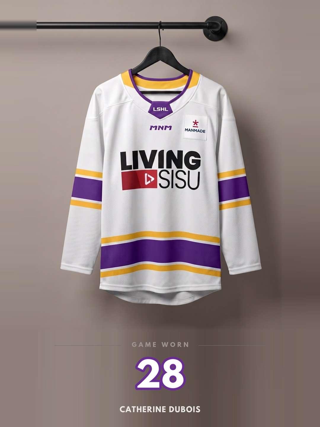 LSHL 2026 Game Worn Jersey White 28
