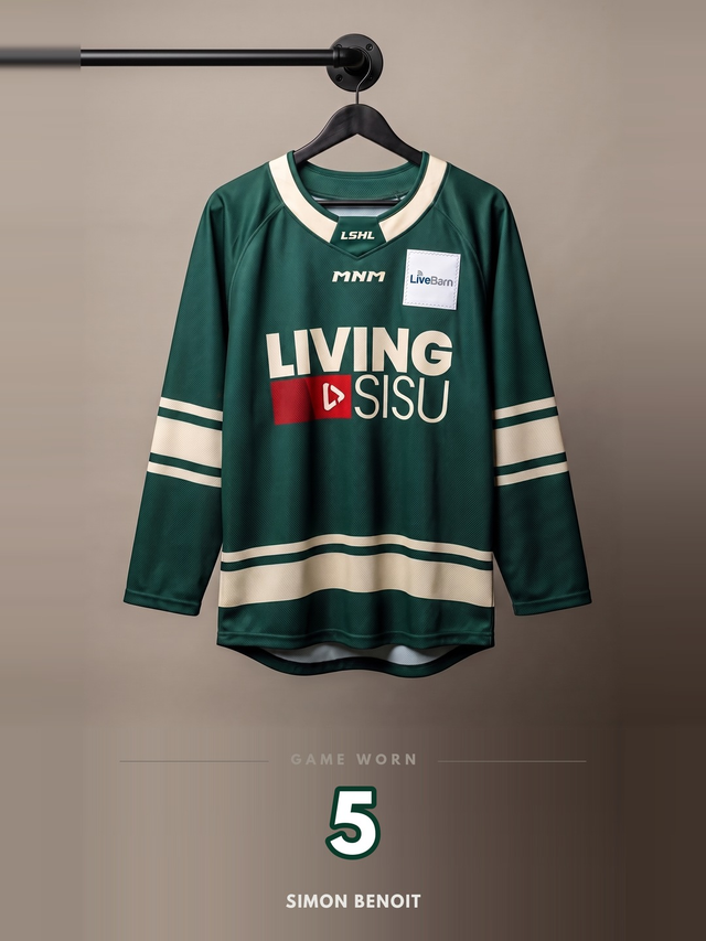 LSHL 2026 Game Worn Jersey Green 5