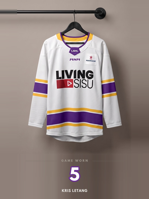 LSHL 2026 Game Worn Jersey White 5