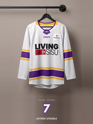 LSHL 2026 Game Worn Jersey White 7