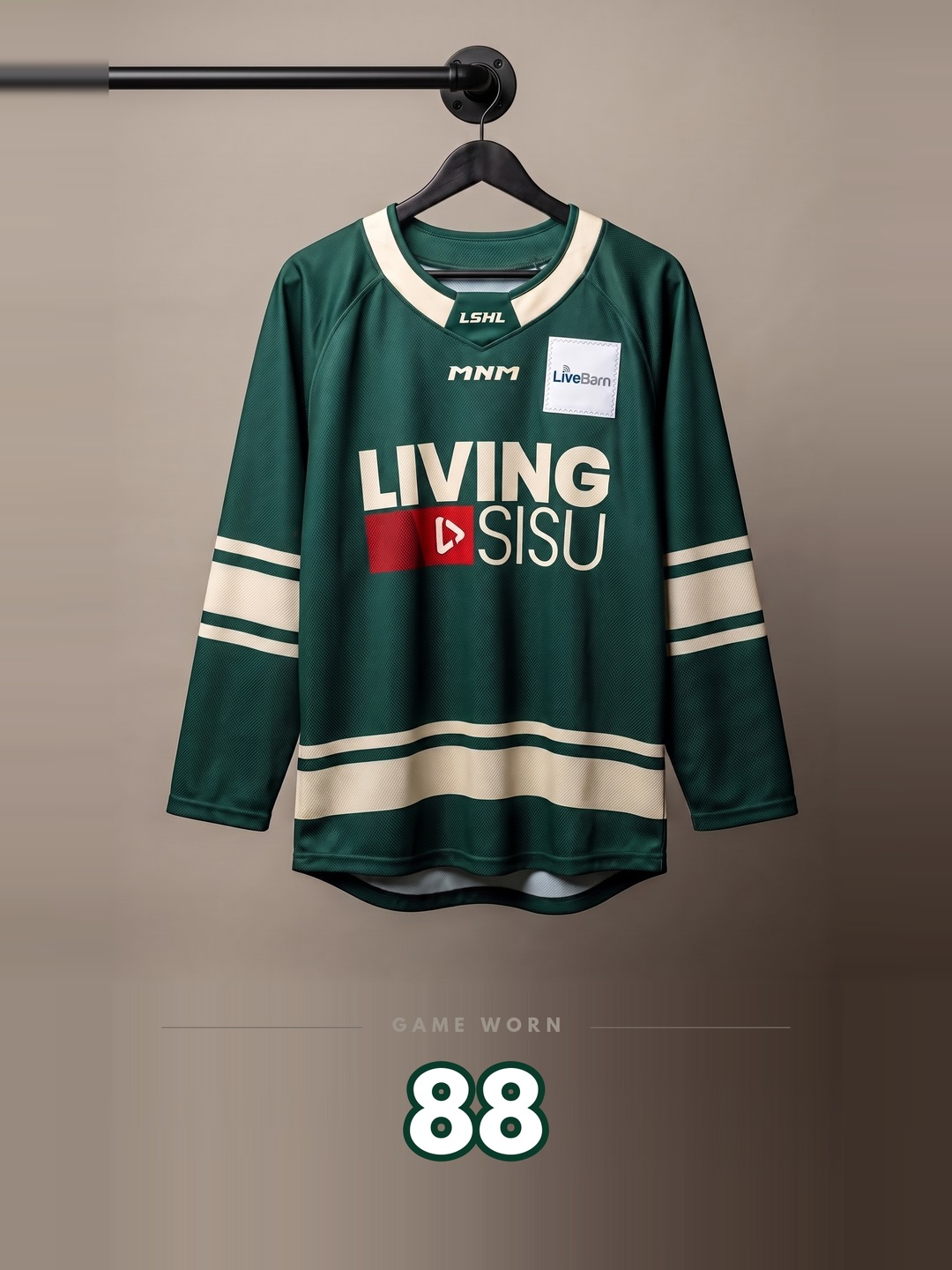 LSHL 2026 Game Worn Jersey Green 88