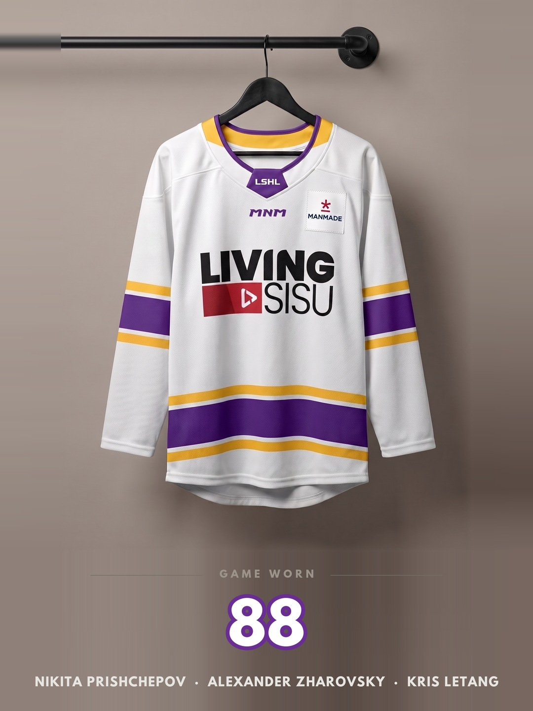 LSHL 2026 Game Worn Jersey White 88