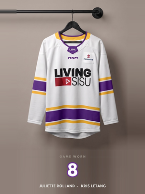 LSHL 2026 Game Worn Jersey White 8