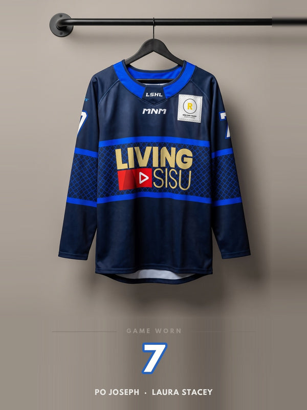 Game Worn Navy #7